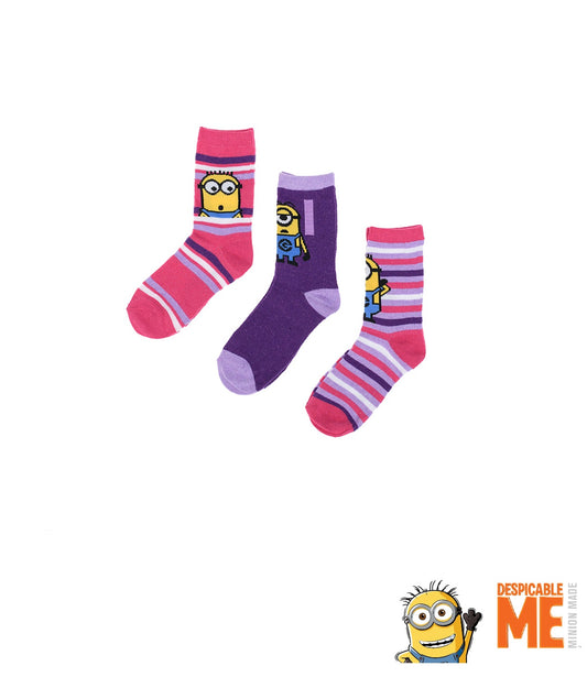 Despicable Me Minions sokken - meisjes - 3 paar