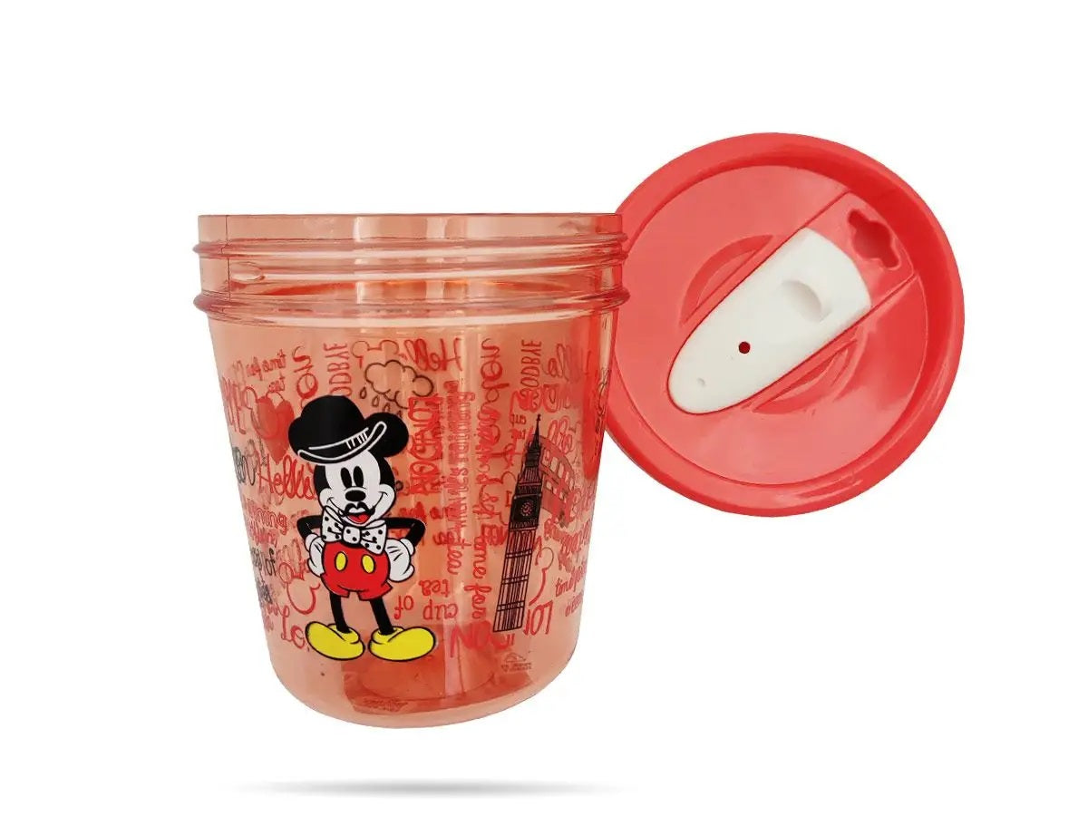 DISNEY Mickey Mouse Reisbeker rood 350ml