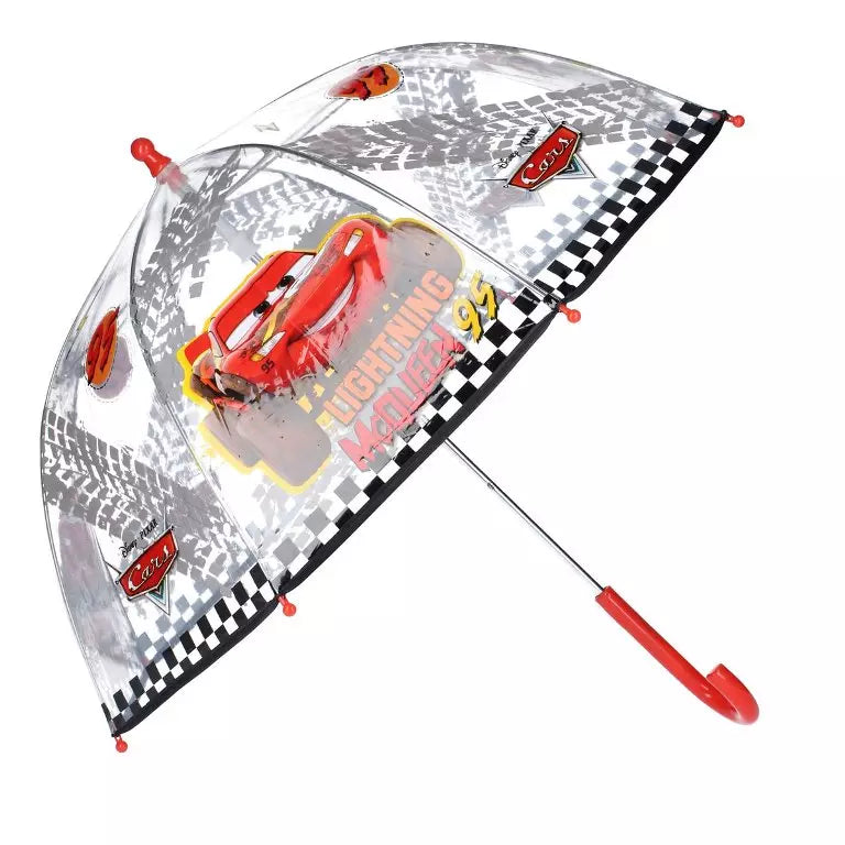 Disney Cars Transparante Kinderparaplu – 63 cm