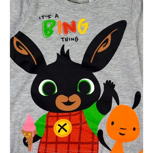Grijze Bing en Flop jongens longsleeve met lange mouwen