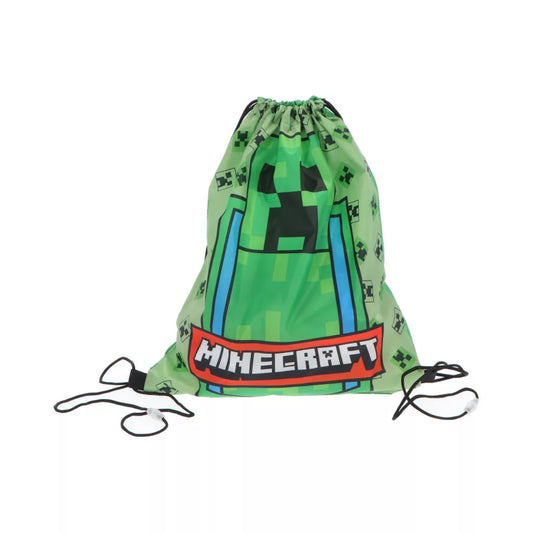 Minecraft Gymtas Creeper – Lichtgewicht Sporttas Jongens – Gym- en Zwemtas 35x40 cm – Officieel Minecraft
