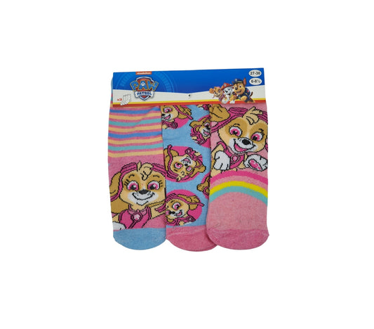 sokken Paw Patrol (3 paar) - Skye - roze - maat 31/34