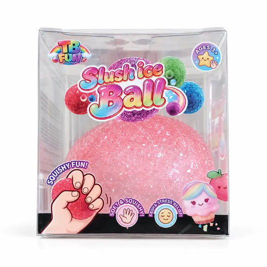 TB Fun Slush Ice Ball squishy roze in verpakking