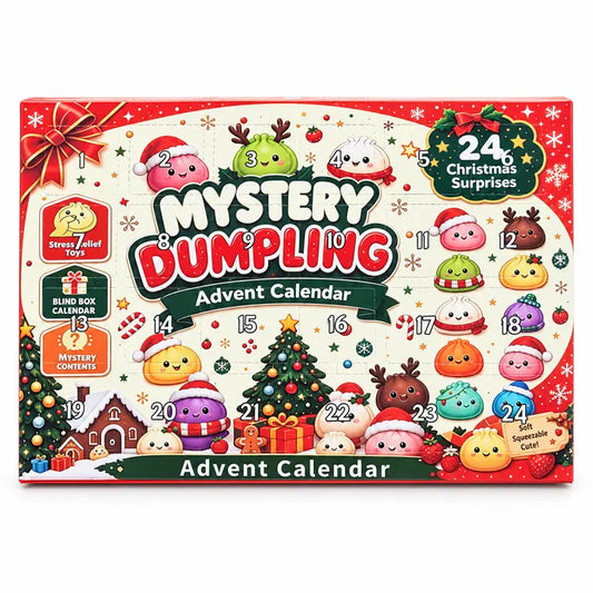Kerst squishy adventskalender met 24 verrassingen