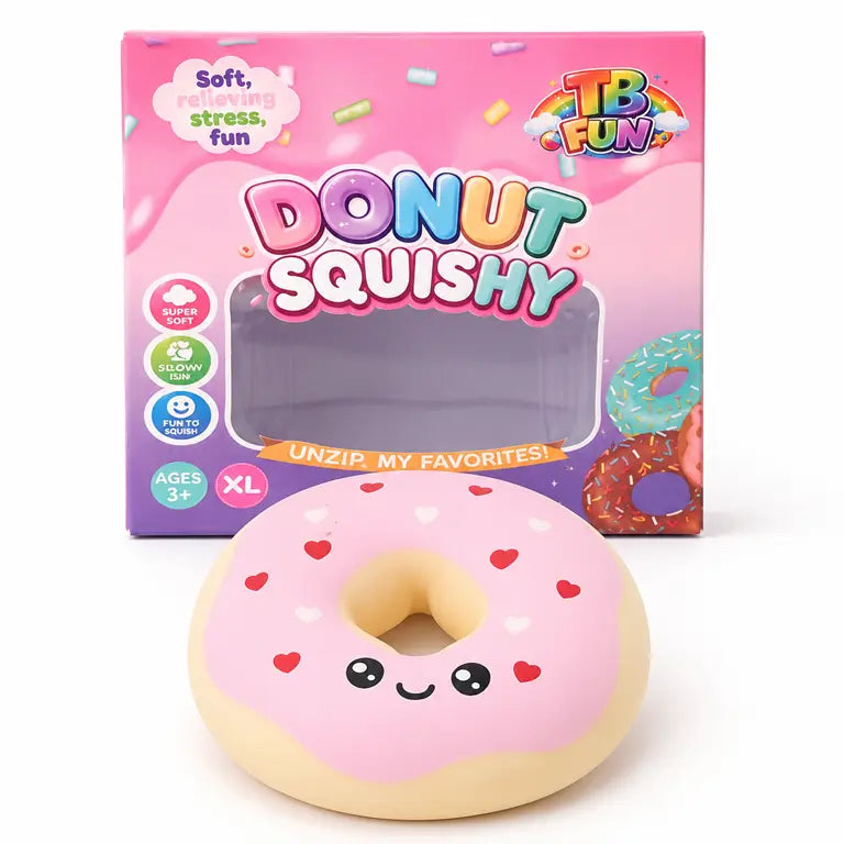 XL Donut Squishy – Grote Zachte Squishy – 16 cm