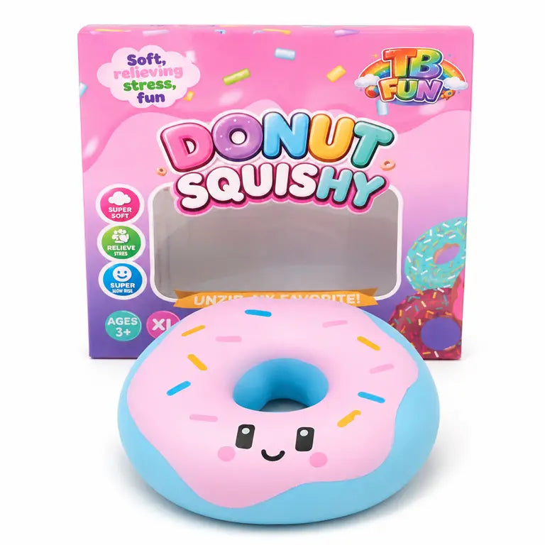 XL Donut Squishy – Grote Zachte Squishy – 16 cm