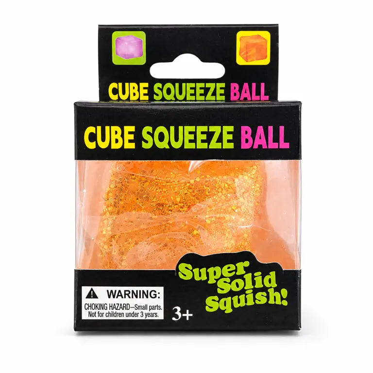 Cube Glitter Squishy – 5 x 5 cm Glitter Knijpspeelgoed
