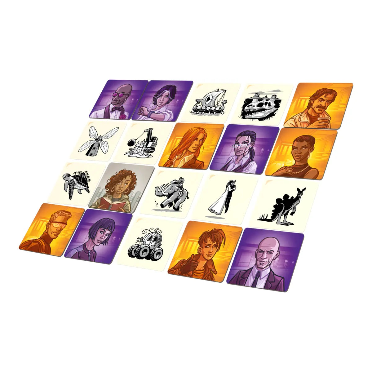 Codenames Pictures spelkaarten met afbeeldingen en gekleurde agentkaarten