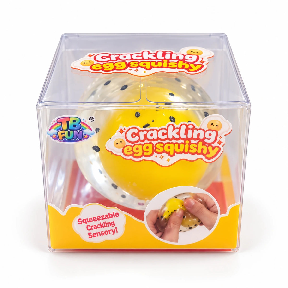 TB Fun Crackling Egg Squishy van 6 cm in verpakking