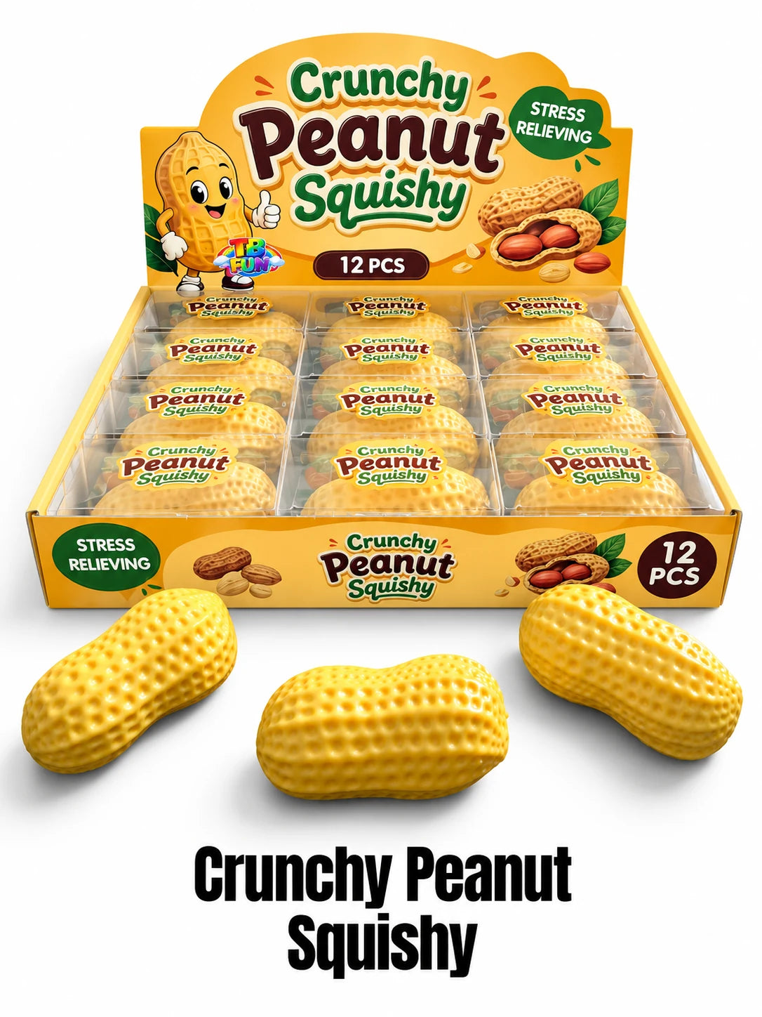 TB-Fun Crunchy Peanut Squishy pinda ca. 10,5 cm