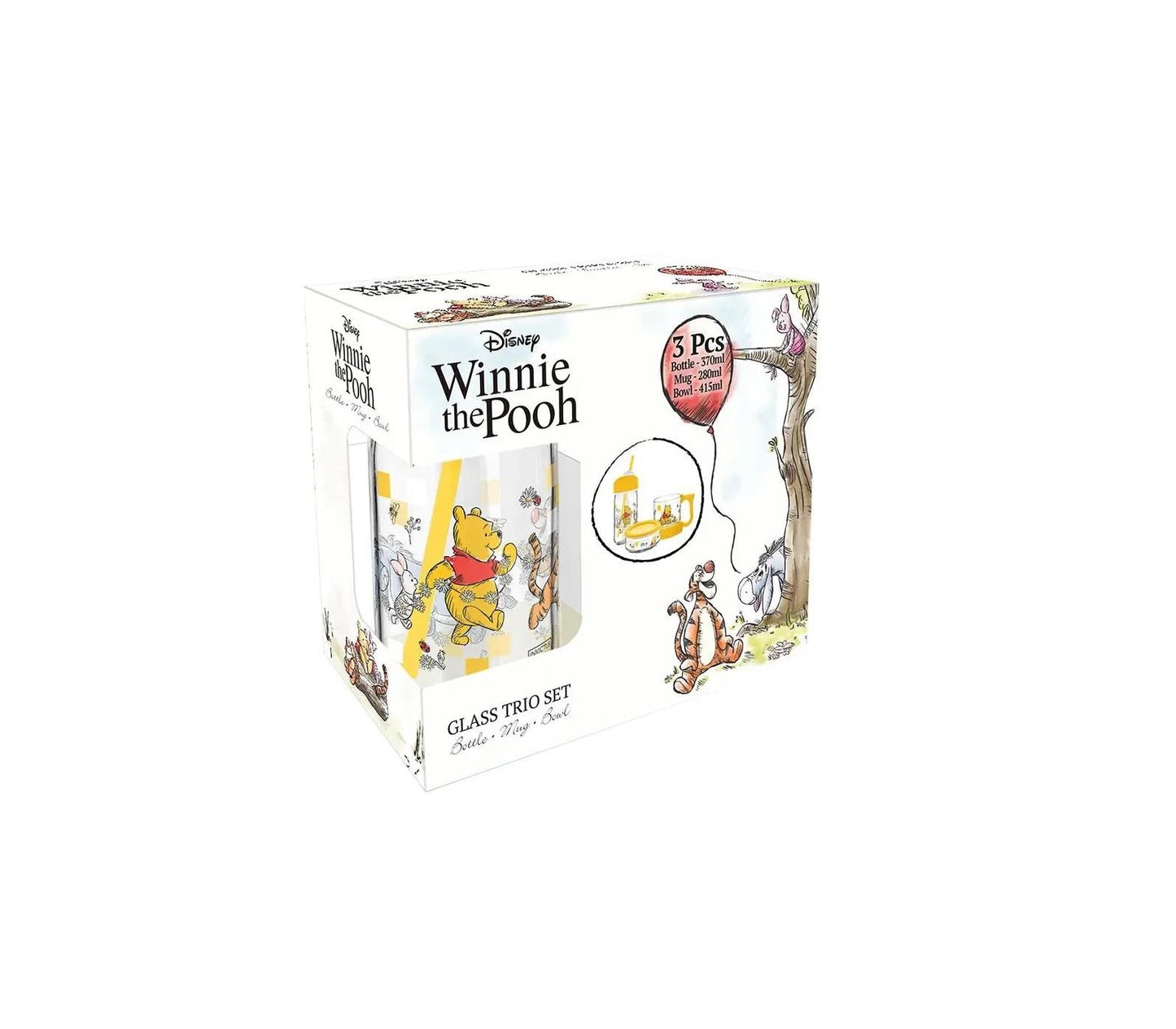 Winnie the Pooh 3 delige set (glas)
