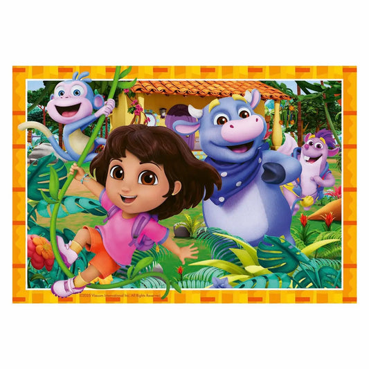 Dora Ravensburger puzzel met Dora en haar vrienden in de jungle
