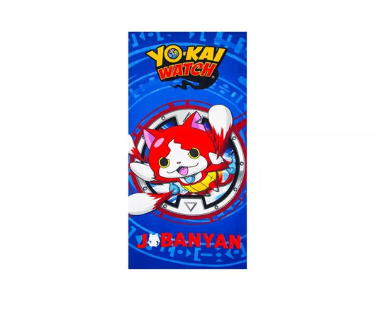 Yo-kai Watch Strandlaken – Jibanyan – 70 x 140 cm – Blauw