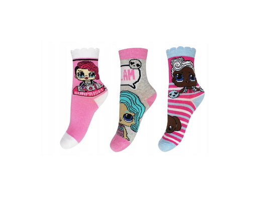 3 paar sokken L.O.L. surprise (maat 23/26)