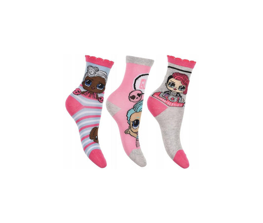 3 paar sokken L.O.L. surprise (maat 23/26)