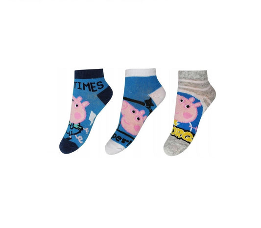3 paar enkelsokjes Peppa Pig