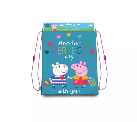 Peppa Pig Gymtas Perfect Day – Sporttas Kinderen – Gym- & Zwemtas – 40 cm