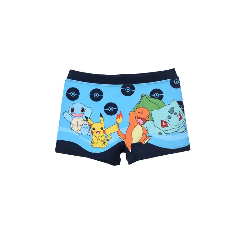 Pokémon zwemboxer blauw jongens Pikachu Squirtle Charmander Bulbasaur officiële licentie