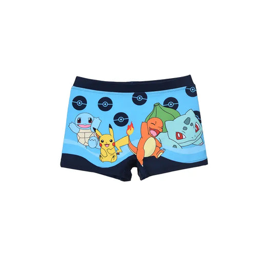 Pokémon zwemboxer blauw jongens Pikachu Squirtle Charmander Bulbasaur officiële licentie