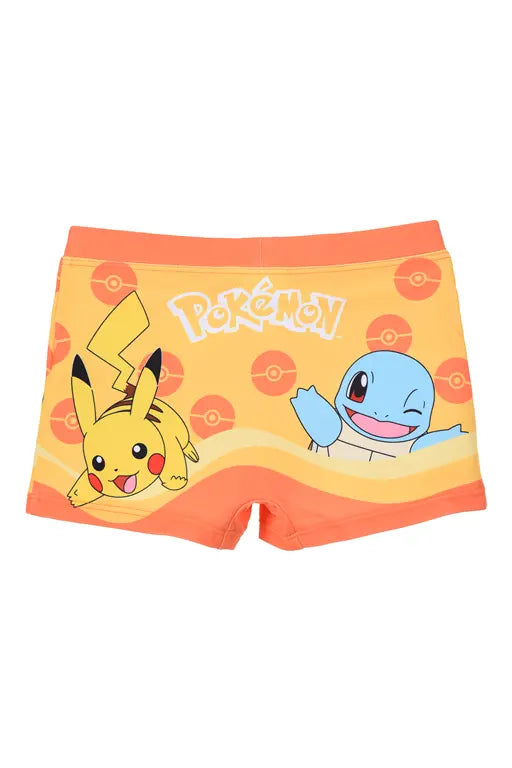 Pokémon Zwemboxer Jongens Oranje – Pikachu & Friends – Officiële Licentie