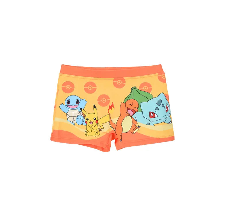 Pokémon Zwemboxer Jongens Oranje – Pikachu & Friends – Officiële Licentie