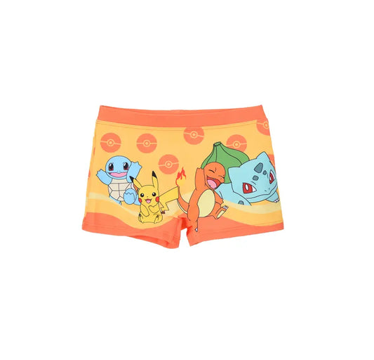 Pokémon Zwemboxer Jongens Oranje – Pikachu & Friends – Officiële Licentie