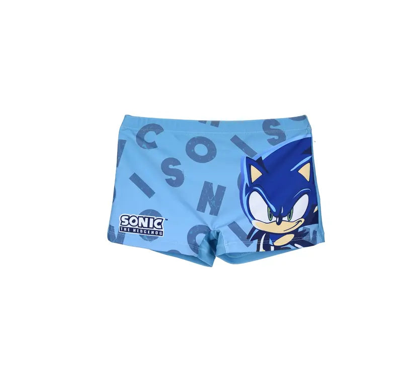 Sonic zwemboxer lichtblauw jongens officiële licentie
