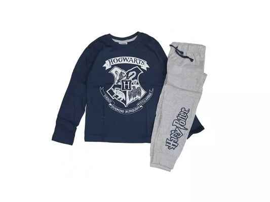 Harry Potter Pyjama – Hogwarts – Blauw , Grijs