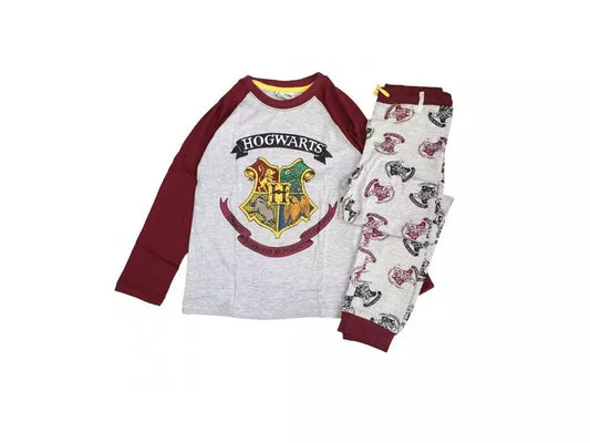 Harry Potter Pyjama – Hogwarts – rood & Grijs – Officiële Licentie