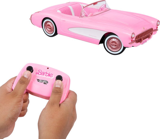 Barbie The Movie - Hot Wheels - Roze Corvette - RC Voertuig