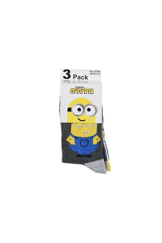 3 paar sokken Minions - maat 23/26