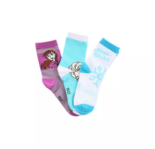 Disney Frozen Sokken – 3 Paar – Kinder Sokken – Maat 23/26 t/m 31/34