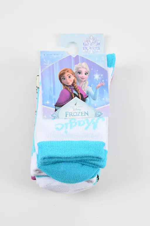 Disney Frozen Sokken – 3 Paar – Kinder Sokken – Maat 23/26 t/m 31/34