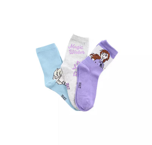 Disney Frozen Sokken – 3 Paar – Elsa & Anna – Kinder Sokken – Maat 23/26 t/m 31/34