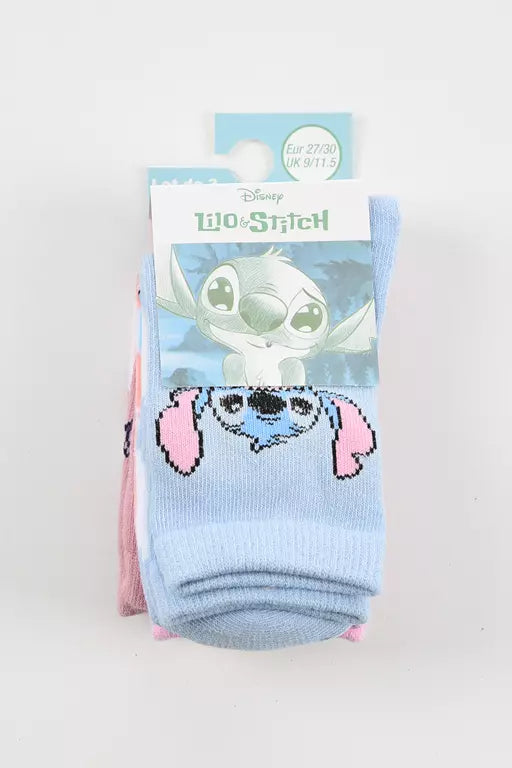 Disney Stitch Sokken – 3 Paar – Kinder Sokken – Stitch & Angel – Maat 23/26 t/m 31/34