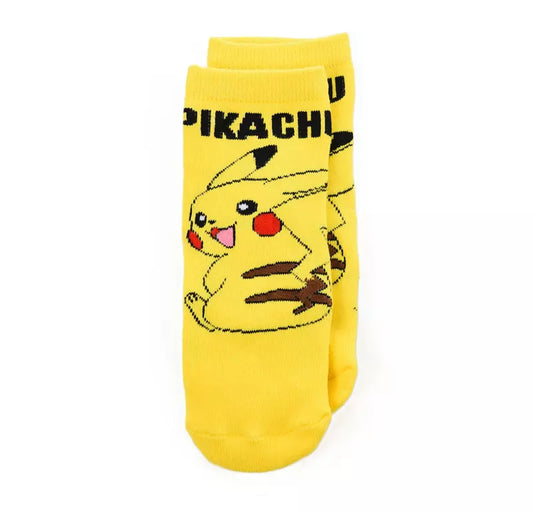 Pokémon Pikachu Anti-Slip Sokken – Gele Kinder Sokken met Rode Grip – Maat 23/26 t/m 31/34