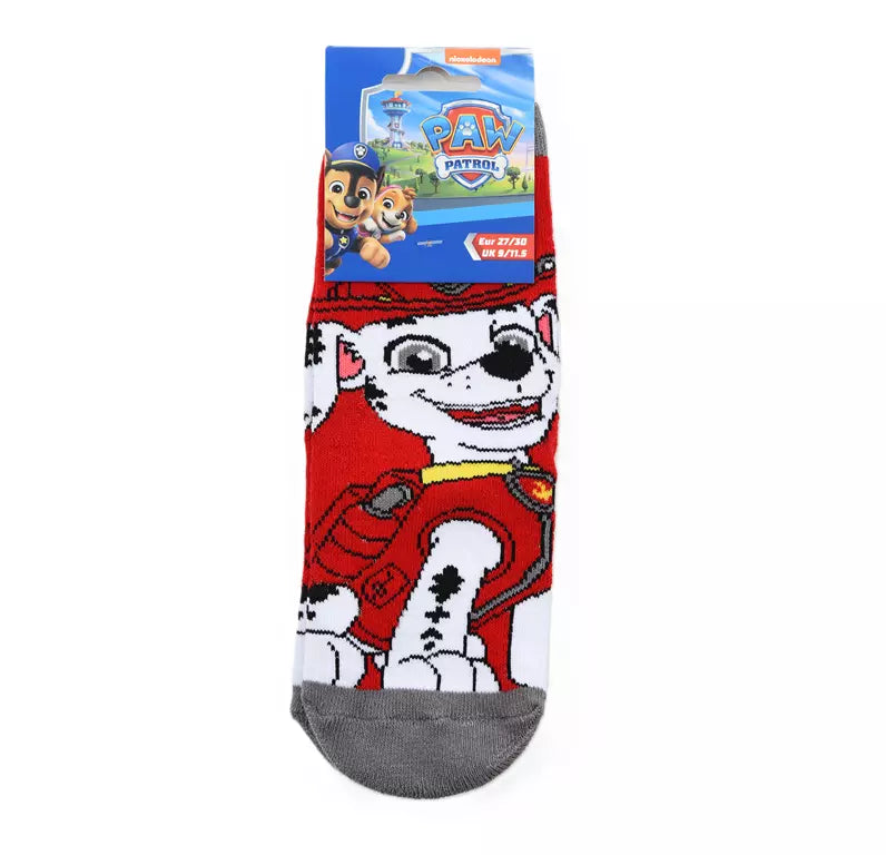 PAW Patrol Antislip Sokken – Rood/Grijs – Marshall – Maat 23/26 t/m 31/34