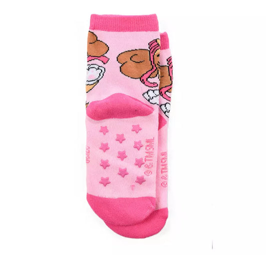 PAW Patrol Antislip Sokken Skye – Roze Kinder Sokken met Ster Nopjes – Maat 23/26 t/m 31/34