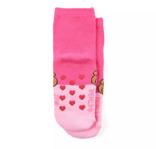 PAW Patrol Antislip Sokken Skye – Roze Kinder Sokken met Hartjes Nopjes – Maat 23/26 t/m 31/34