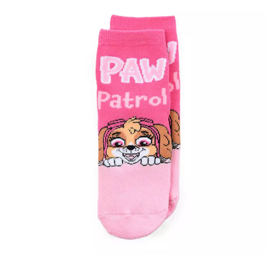 PAW Patrol Antislip Sokken Skye – Roze Kinder Sokken met Hartjes Nopjes – Maat 23/26 t/m 31/34