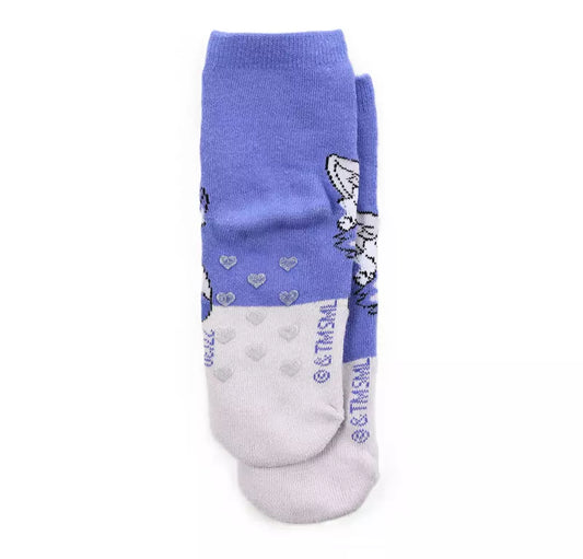 PAW Patrol Antislip Sokken Everest – Paars/Grijs Kinder Sokken met Glitter Hartjes – Maat 23/26 t/m 31/34