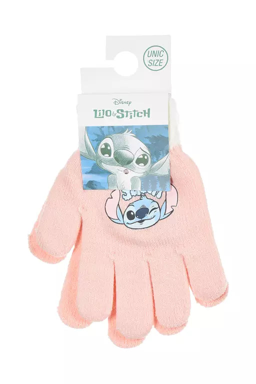 Disney Stitch Handschoenen Kinderen – Lichtroze met Stitch – 3-6 Jaar – Officieel Product