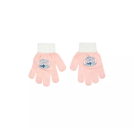 Disney Stitch Handschoenen Kinderen – Lichtroze met Stitch – 3-6 Jaar – Officieel Product