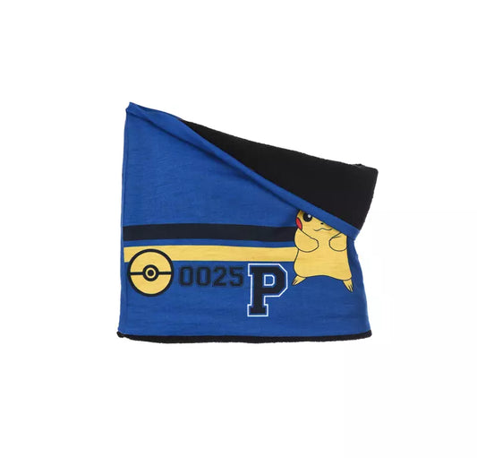 Pokémon Colsjaal – Blauw/Zwart – Pikachu – Met Fleecevoering – One Size