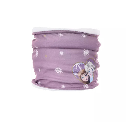 Disney Frozen Colsjaal – Lichtpaars – Elsa & Anna in Hartje – Met Fleecevoering – One Size