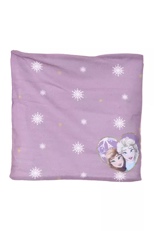 Disney Frozen Colsjaal – Lichtpaars – Elsa & Anna in Hartje – Met Fleecevoering – One Size
