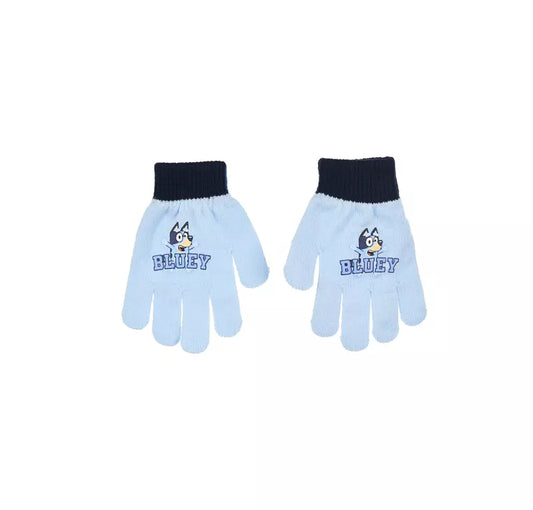 Bluey Handschoenen Kinderen – Lichtblauw met Bluey Afbeelding – 3-6 Jaar – Officieel Product