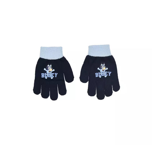 Bluey Handschoenen Kinderen – Navy Blauw met Bluey Afbeelding – 3-6 Jaar – Officieel Product