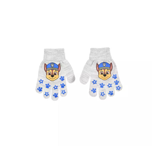 PAW Patrol Handschoenen Grijs met Chase – Kinderhandschoenen 3-6 jaar – Officiële Licentie