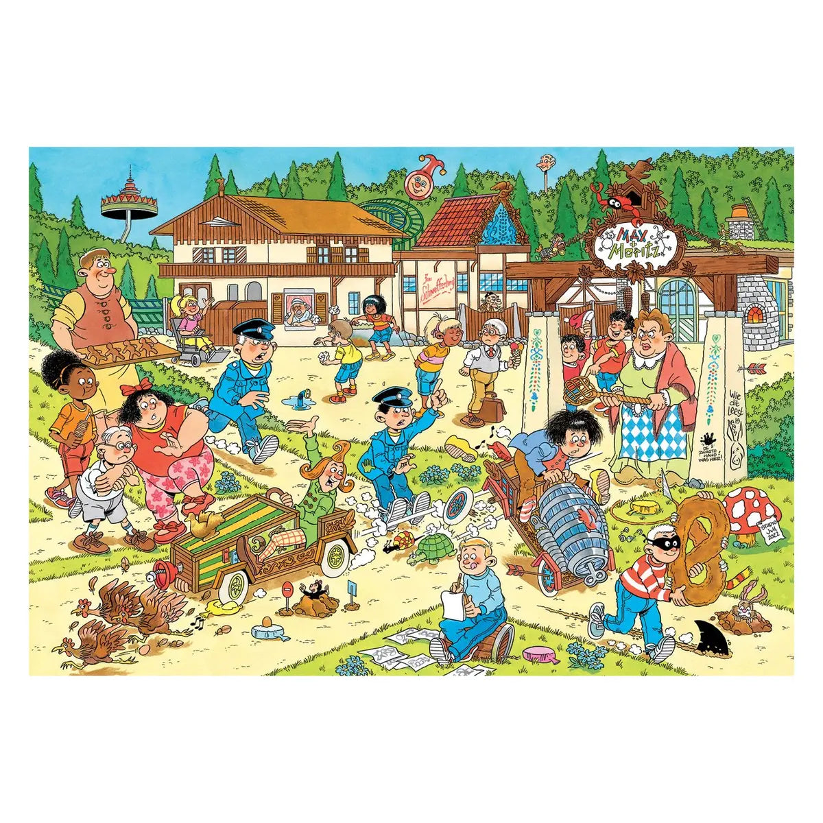 Complete Jan van Haasteren Junior Max & Moritz Efteling-puzzel